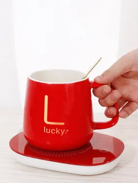 1pc Constant Temperature Heating Coaster Without Cup