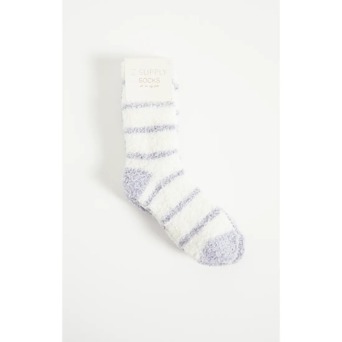 2 Pack Plush Socks in Dusty Denim