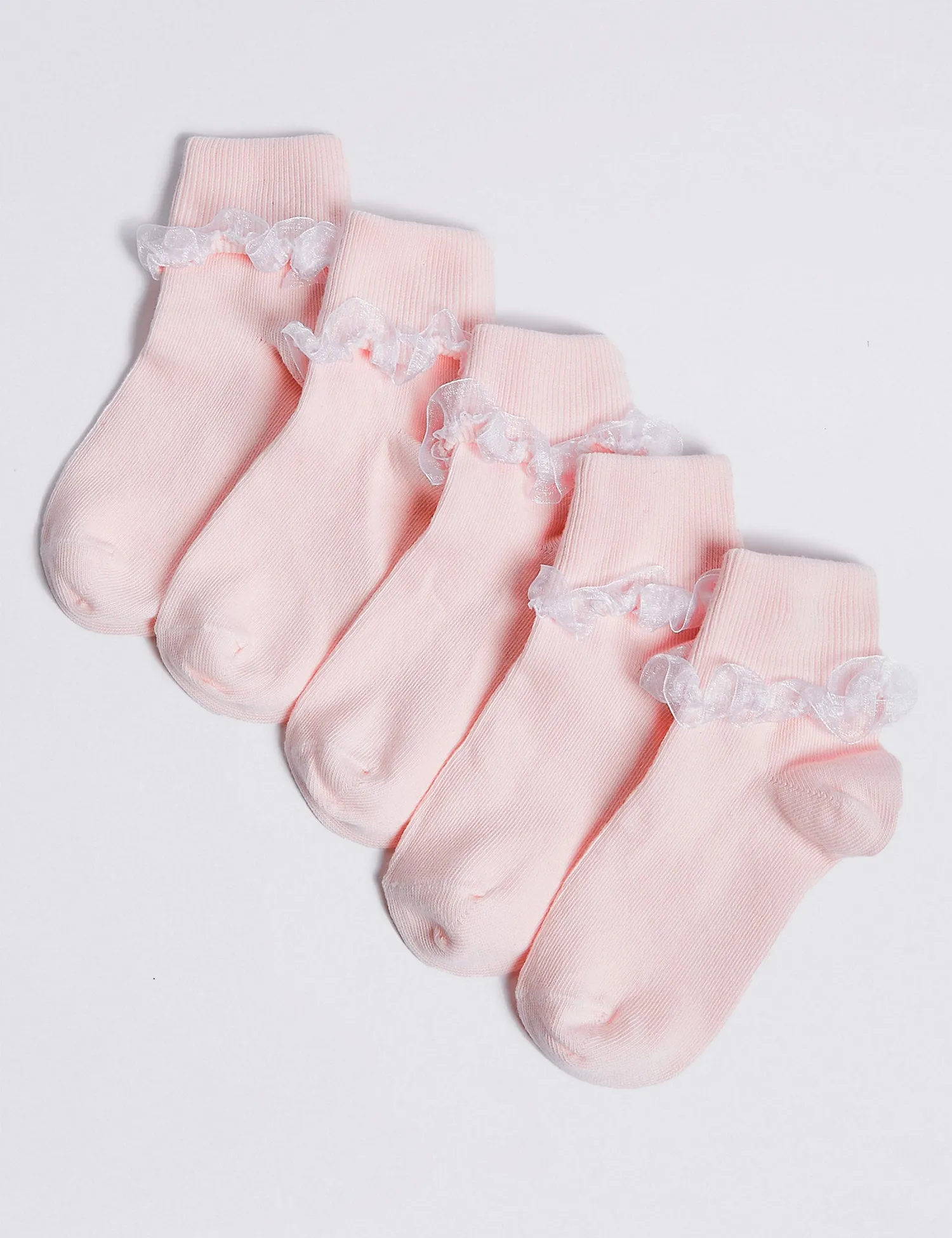 5 Pack of Frill Ankle Socks