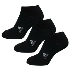 Adidas 3-Pack Mens Black Shoe Liner Socks