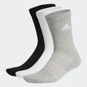 adidas Cushioned Crew Socks - 3 pairs - Grey/White/Black