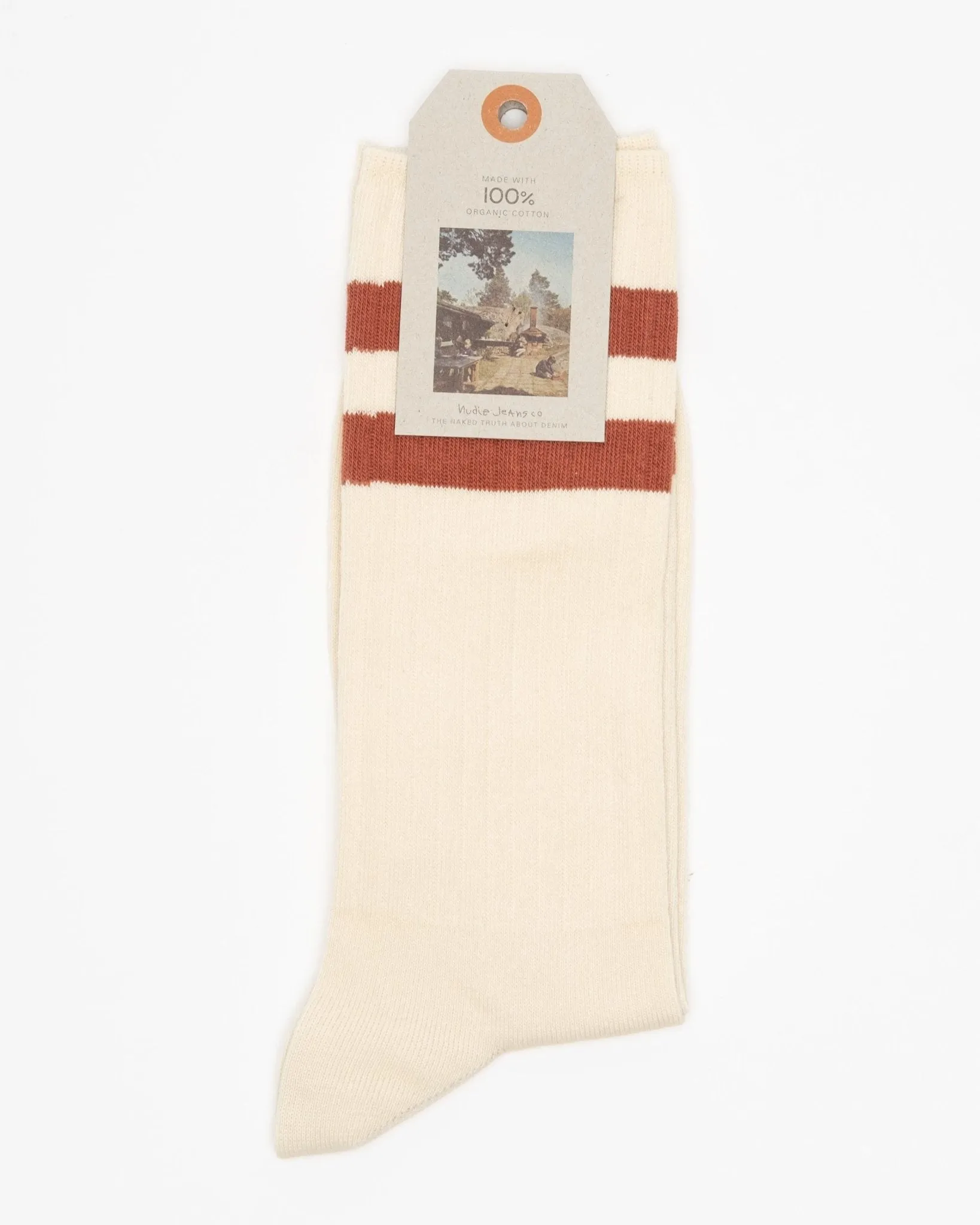 Amundsson Sport Socks Off White Red