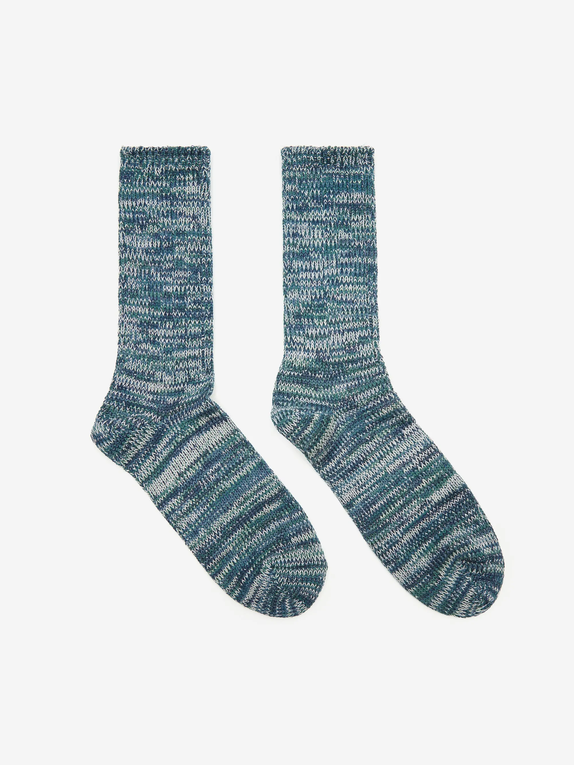 Anonymous ISM 5 Colour Mix Crew Sock - Navy Multi