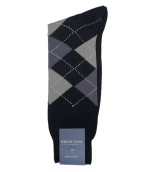 Argyle Italian Wool Blend Socks