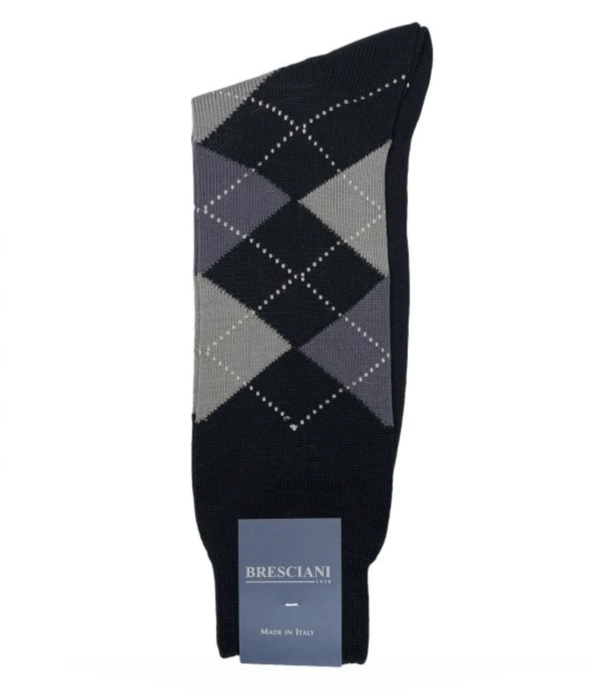 Argyle Italian Wool Blend Socks