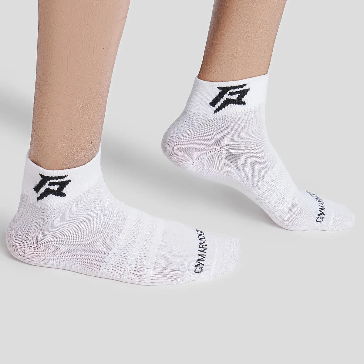 Armour Quarter Socks 3pcs (Black   Grey   White)