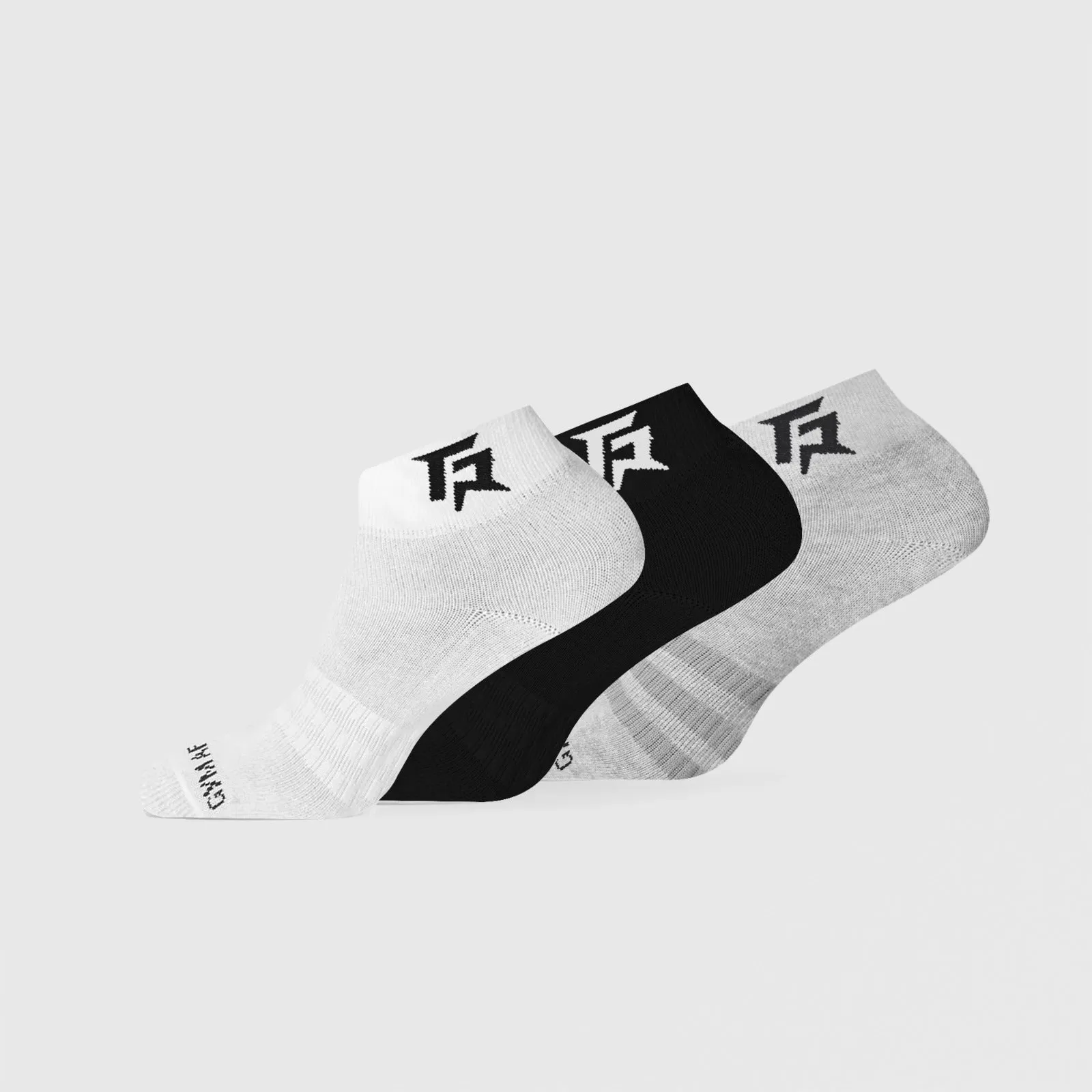 Armour Quarter Socks 3pcs (Black   Grey   White)