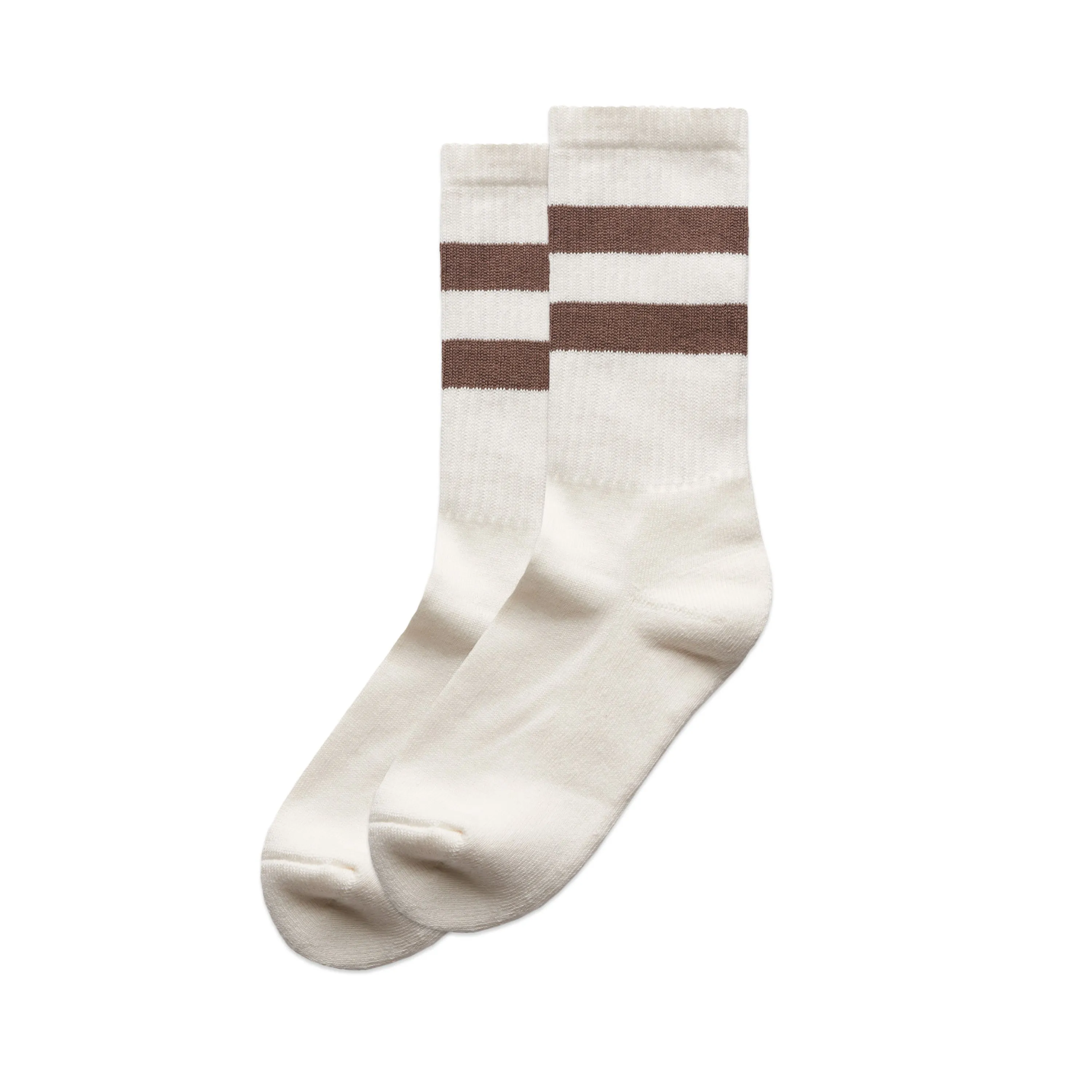 AS Colour 1210 RELAX STRIPE SOCKS (2 PK) 'Natural/Walnut'