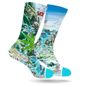 ASPEN SNOWMASS CANNABIS LEAF SOCKS