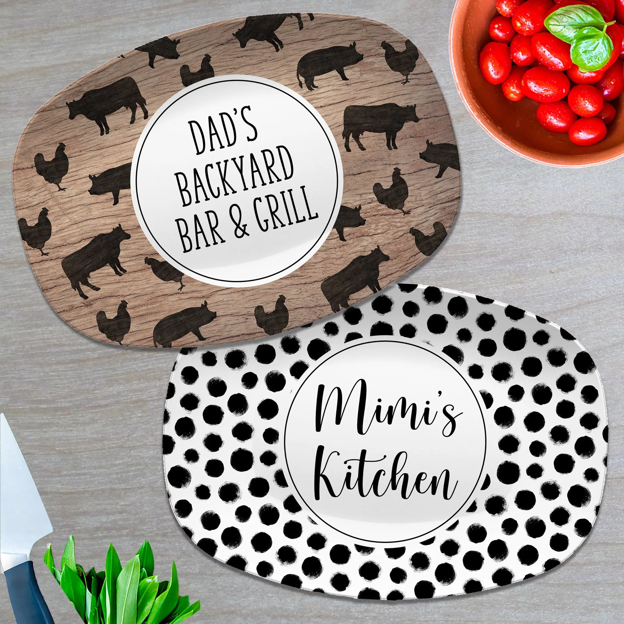 Backyard Bar & Grill Personalized Platter