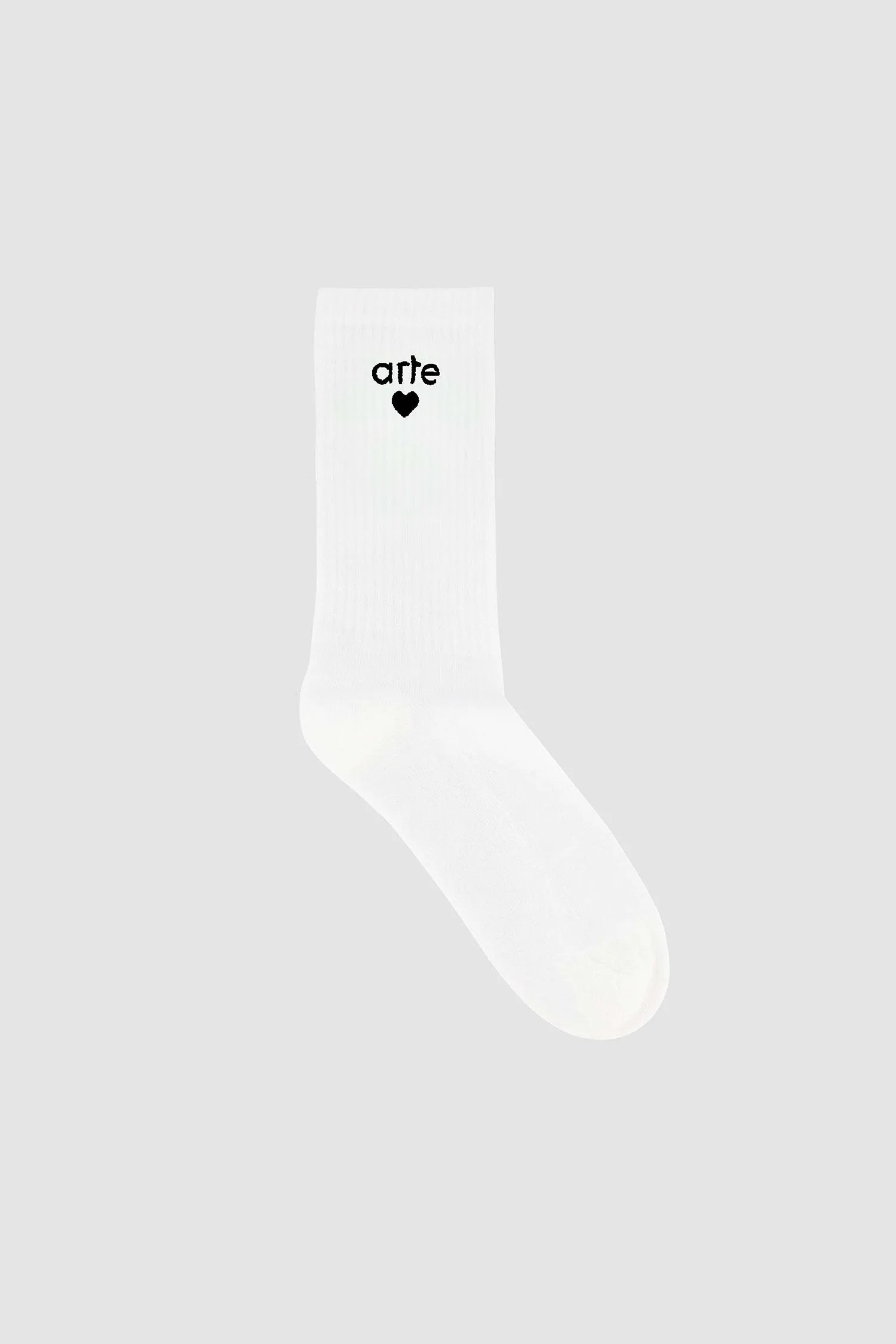 Basic Arte Heart Socks - White