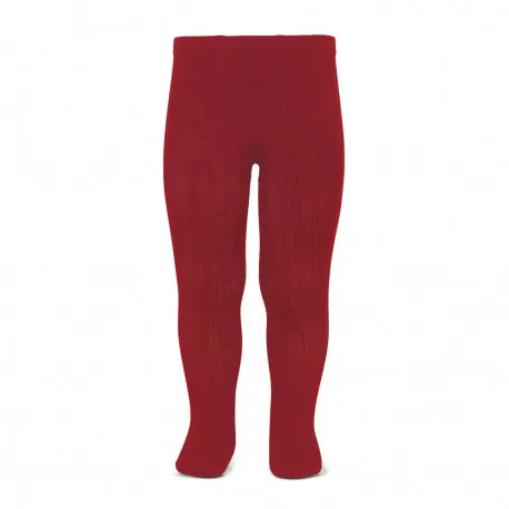 Basic rib tights CHERRY