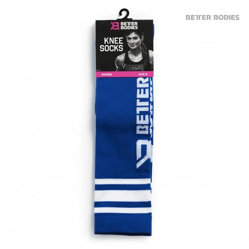 Better Bodies Knee Socks - Strong Blue