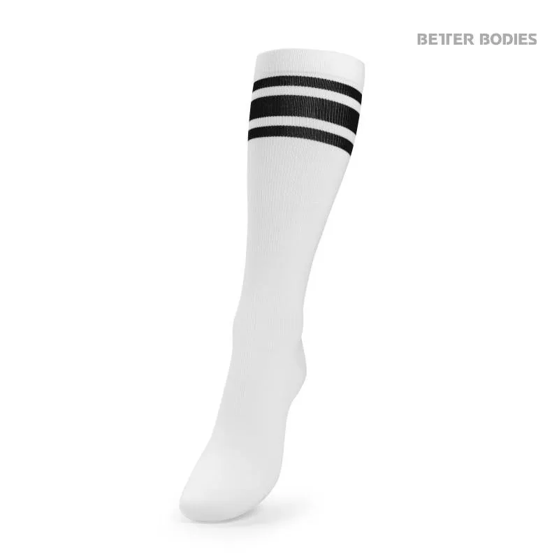 White Better Bodies Knee-Length Socks