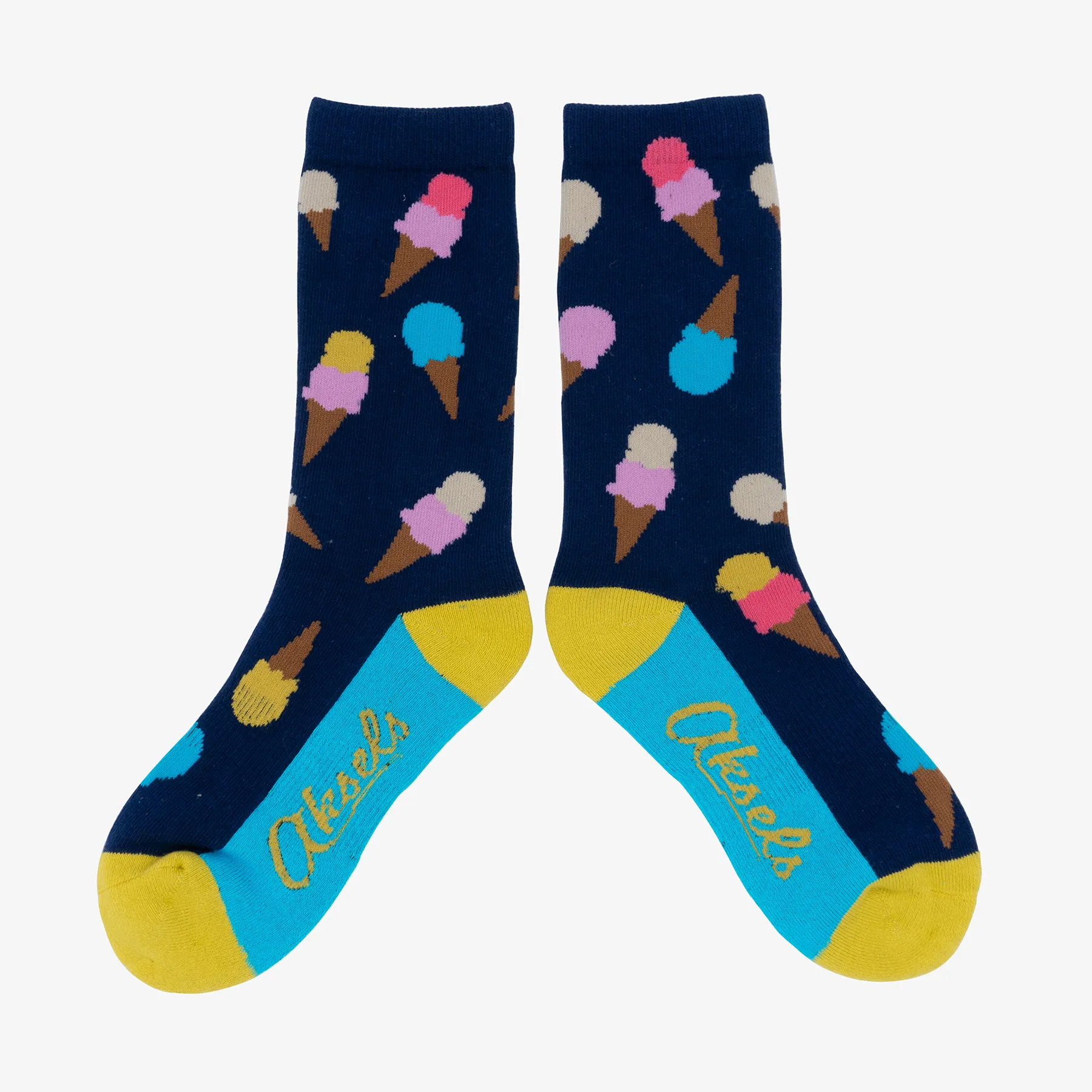 Big Kids Ice Cream Cone Crew Socks