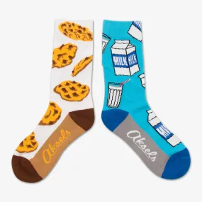 Big Kids Milk and Cookies Crew Socks