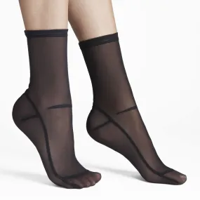 Darner High-Quality Breathable Black Mesh Socks