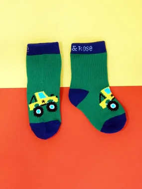 Blade and Rose Monster Truck Cotton Socks 爬山車全棉嬰兒襪