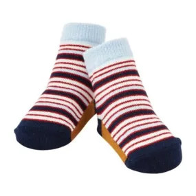 Blue & Red Stripe Socks