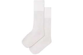 Boys 3/4 Nylon Cricket Socks - White