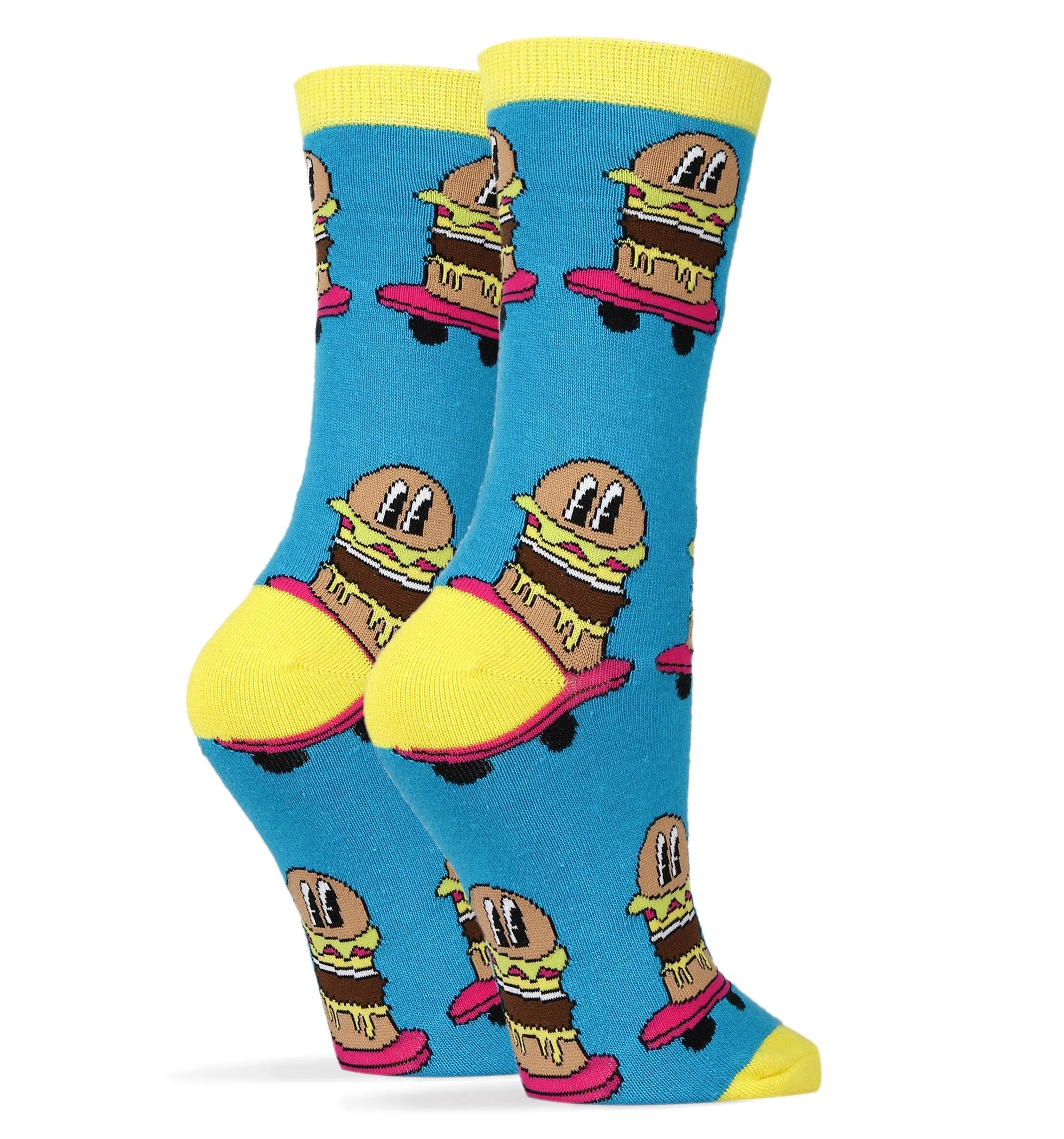 Burgers on Wheels Blue Socks