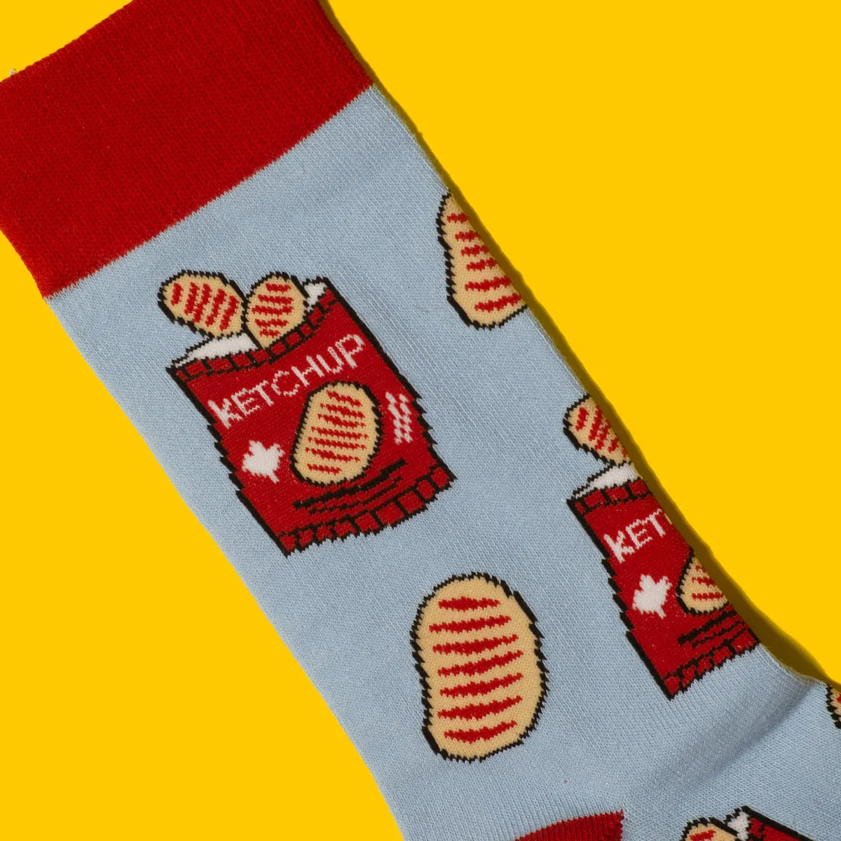 CANADIAN KETCHUP CHIPS SOCKS