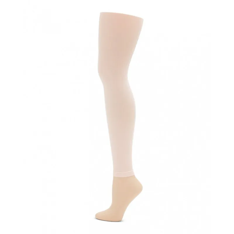 Capezio Ultra Soft Self Knit Waistband Girl's Footless Tights