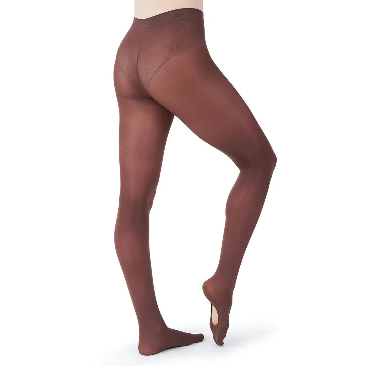 Capezio Ultra Soft Self Knit Waistband Girl's Transition Tights