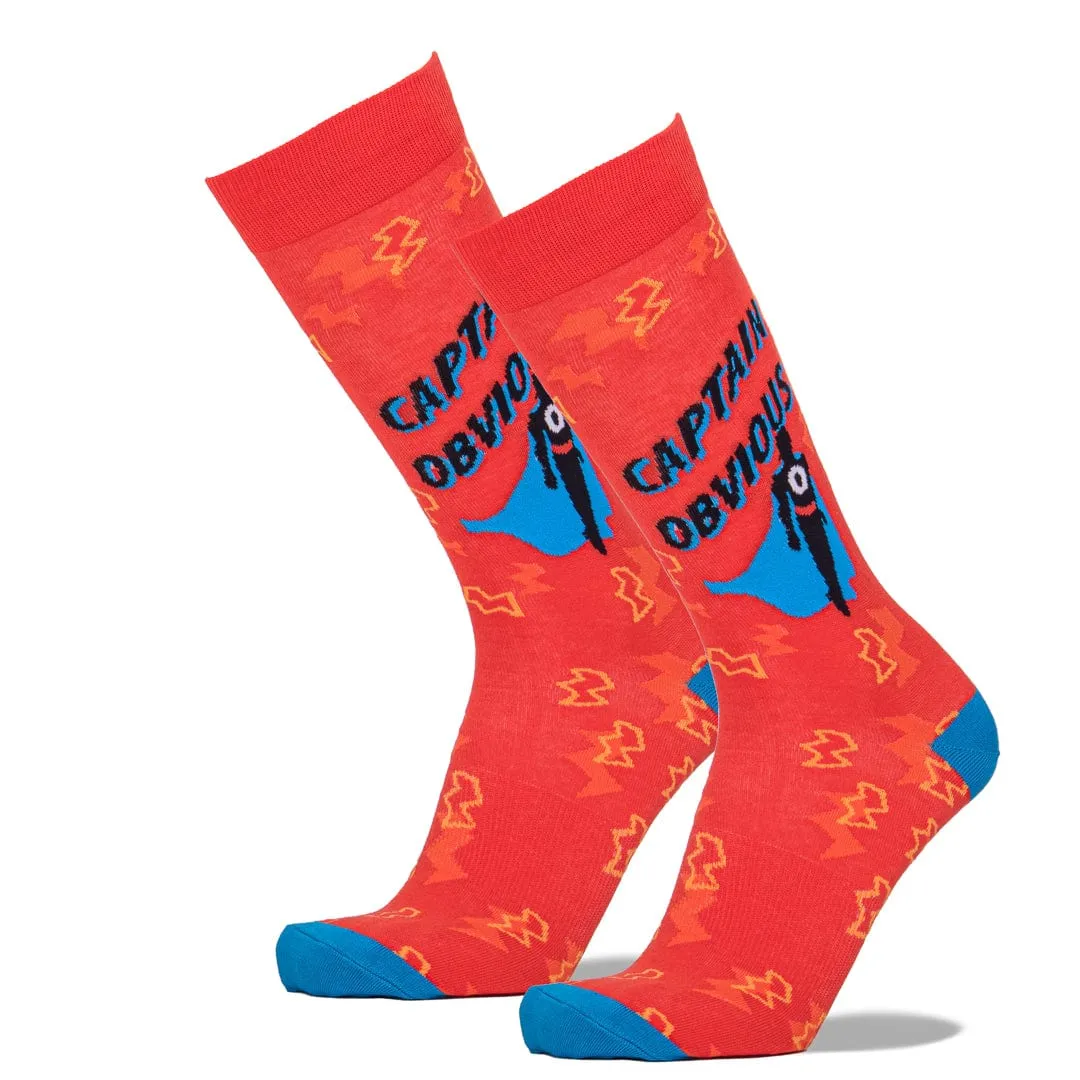 Captain Obvious Men's Socks