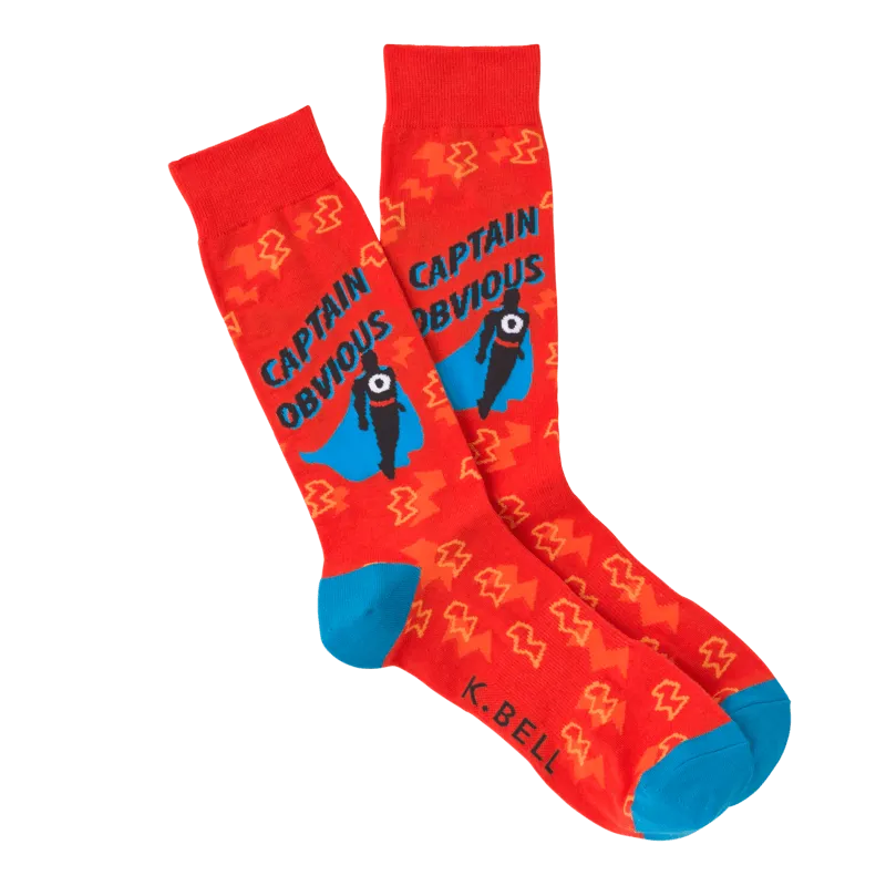 Captain Obvious Men's Socks