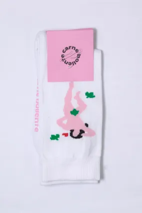 Carne Bollente Milk Snake Socks - White