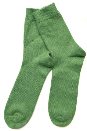 Cashmere socks in green