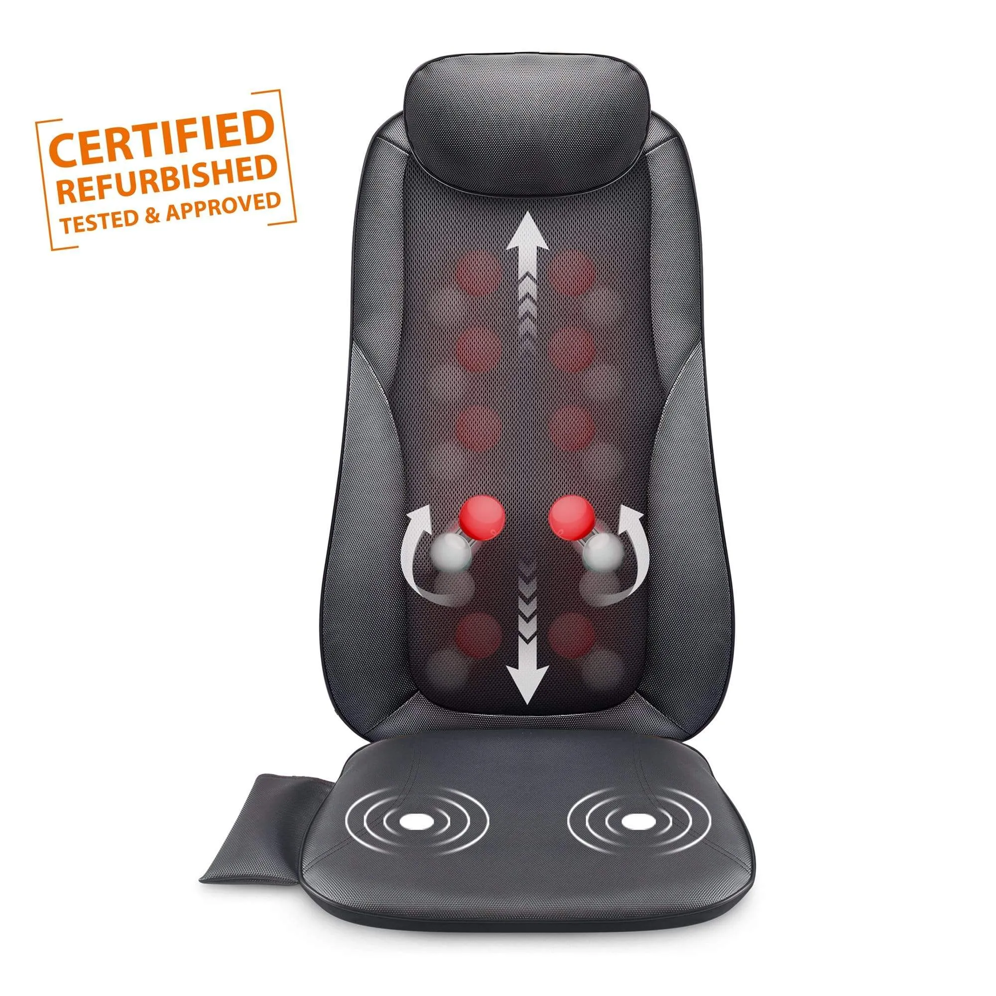 Certified Refurbished - 3D/2D Shiatsu Back Massage Chair Pad - 269