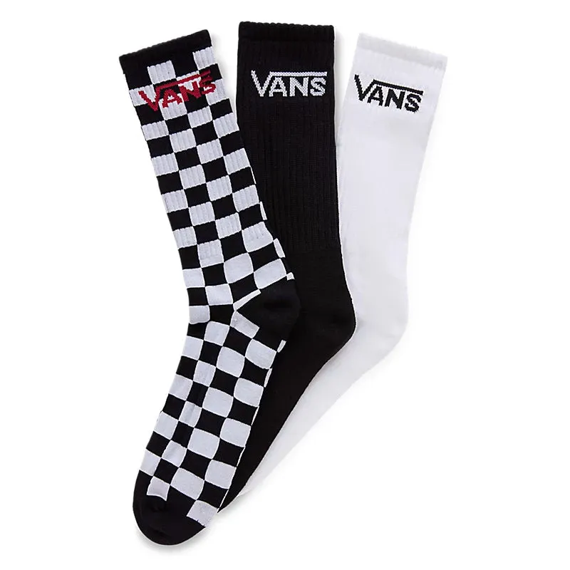 Classic Crew Socks (3 Pack) - Checkerboard