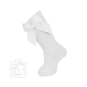 CO Knee Socks Bow - White