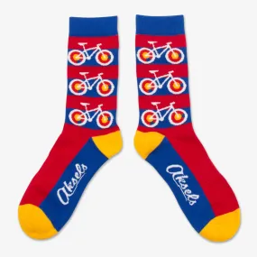 Colorado Flag Bicycle Socks