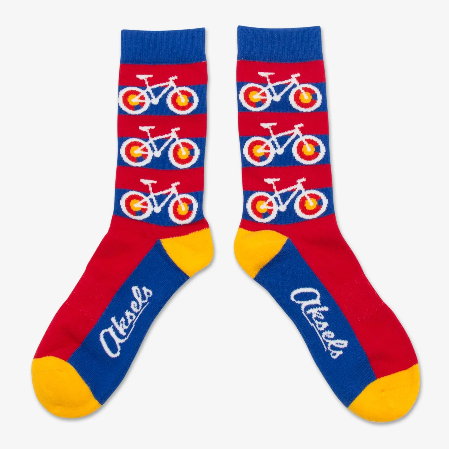 Colorado Flag Bicycle Socks