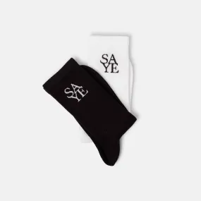 Crew Everyday Socks - Black & White