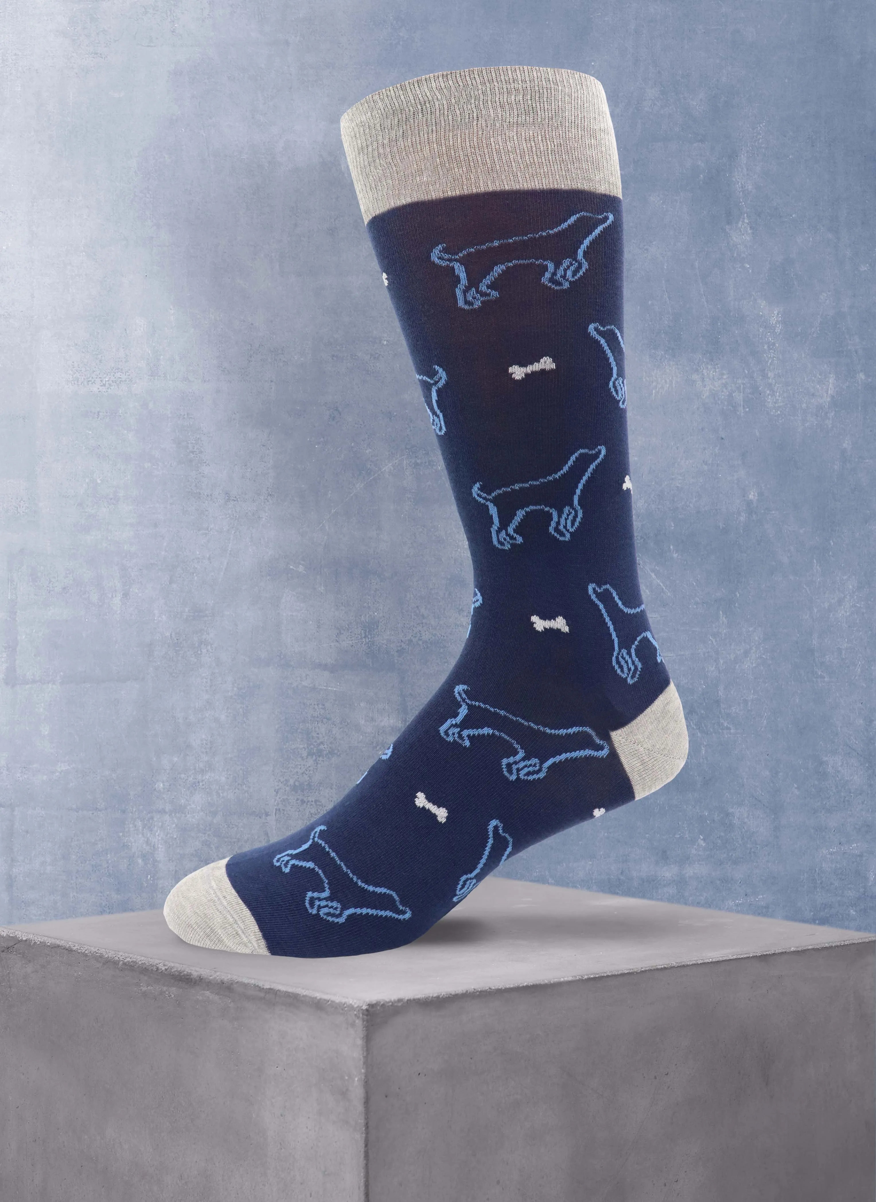 Dogs & Bones Sock in Navy