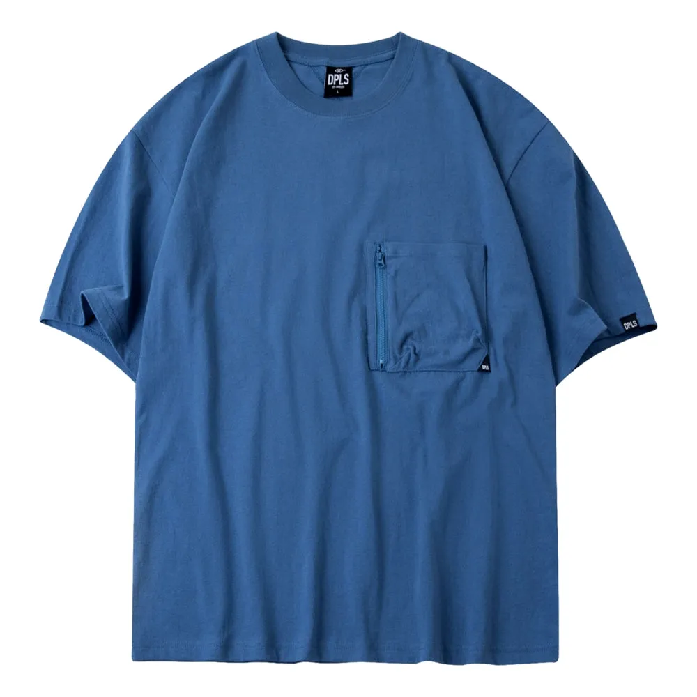 DPLS LFFT FUNCTIONAL POCKET TEE-BLUE