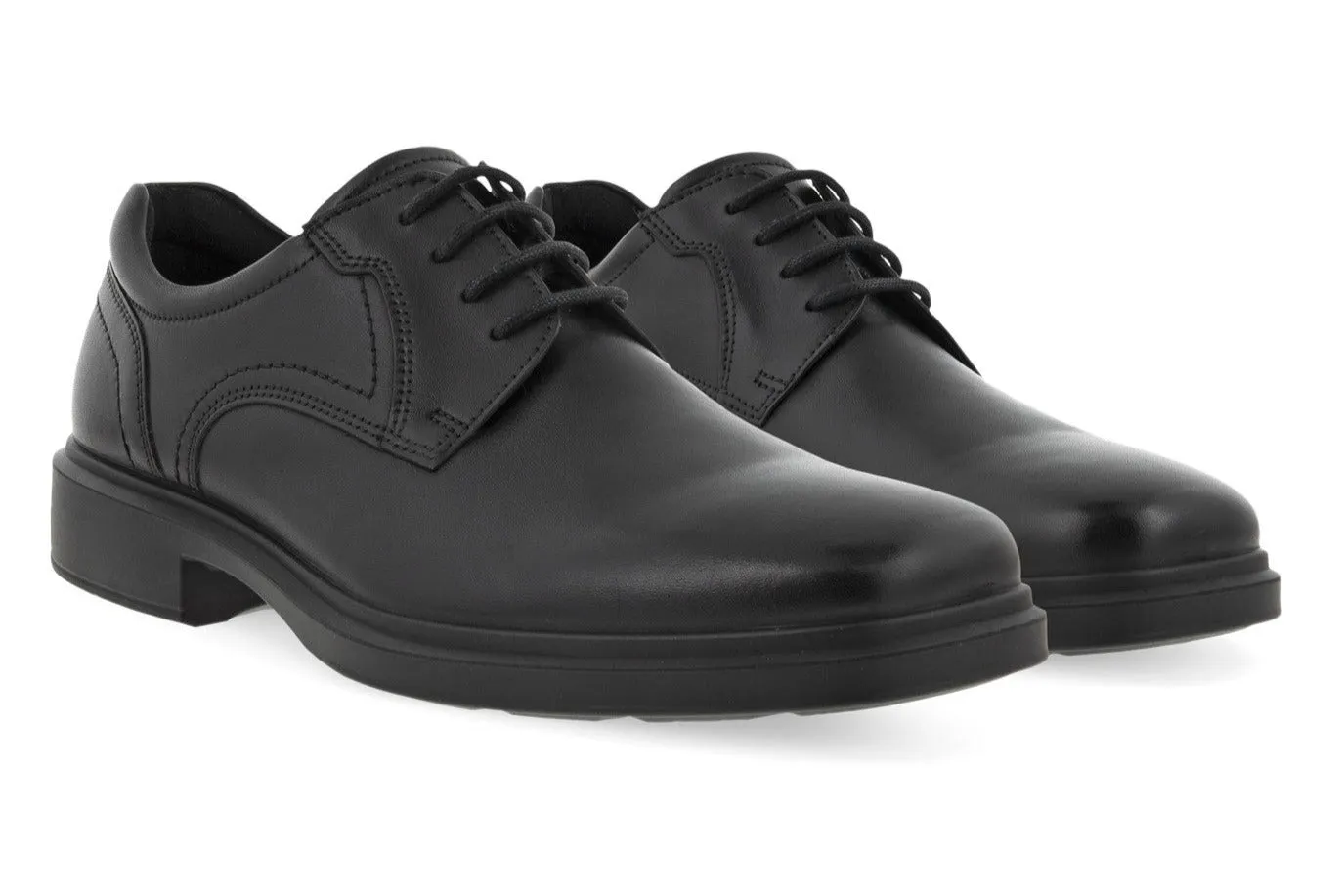 Helsinki 2 Mens Laced Shoe - Ecco - Black - Genuine Leather