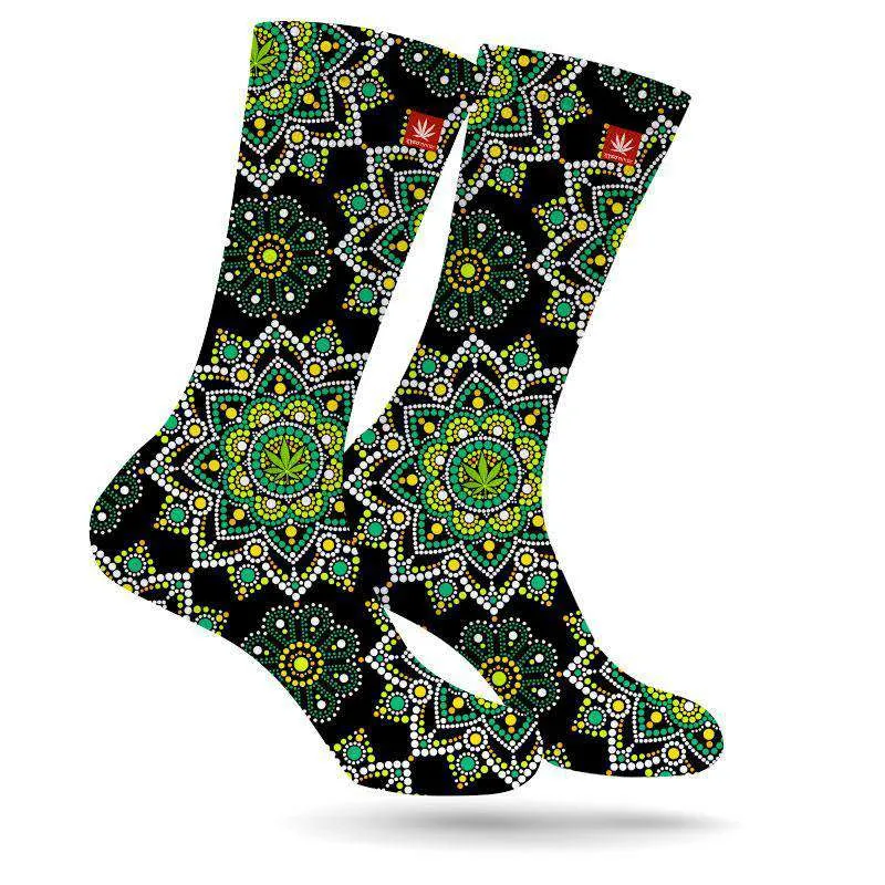 Emerald Green Marijuana Socks