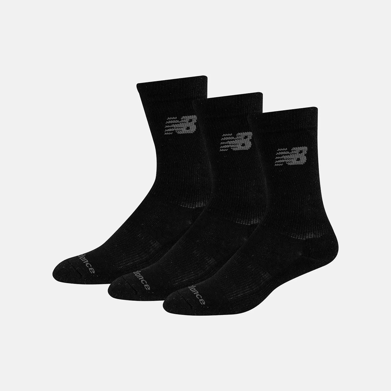 EVERYDAY CREW SOCK 3 PACK BLACK