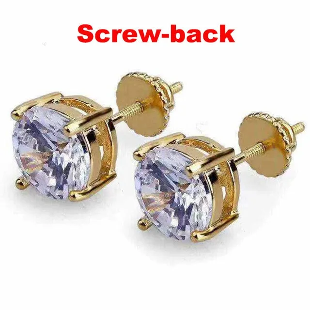 Fashion U Shape Rhinestone Hoops & Stud Earrings