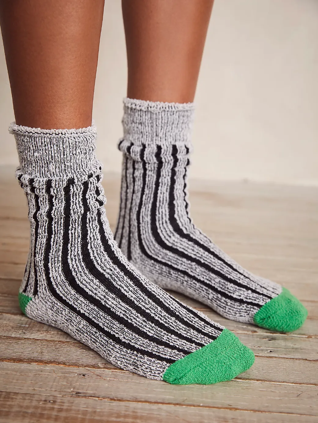 Free People Plush Inside Out Crew Socks