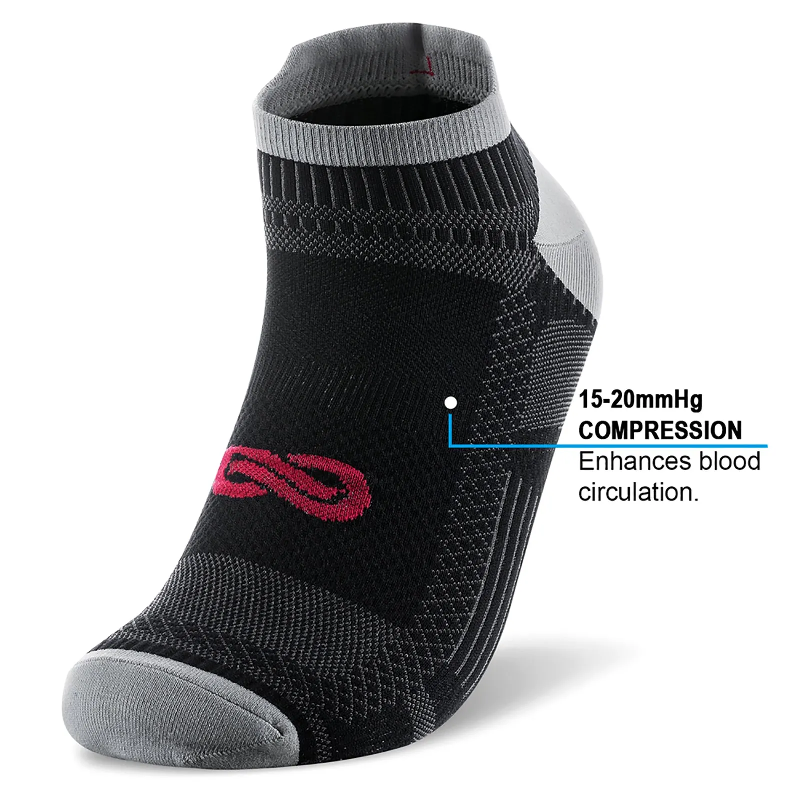 GECKOMAN x PAPLUS Ankle Compression Running Sock 2-Pairs