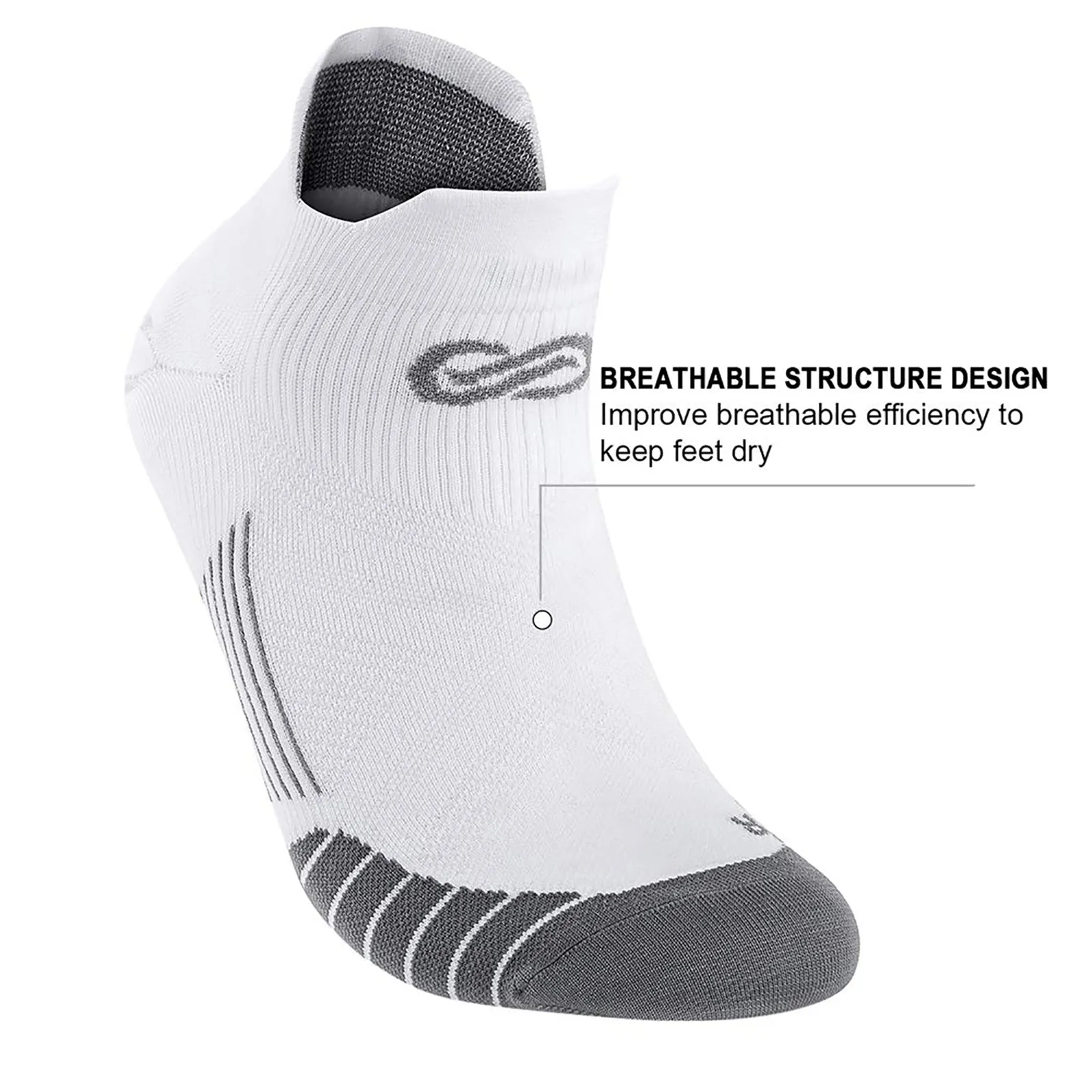 GECKOMAN x PAPLUS Ankle Compression Running Sock 2-Pairs