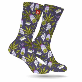 Good Vibes Purps WEED SOCKS