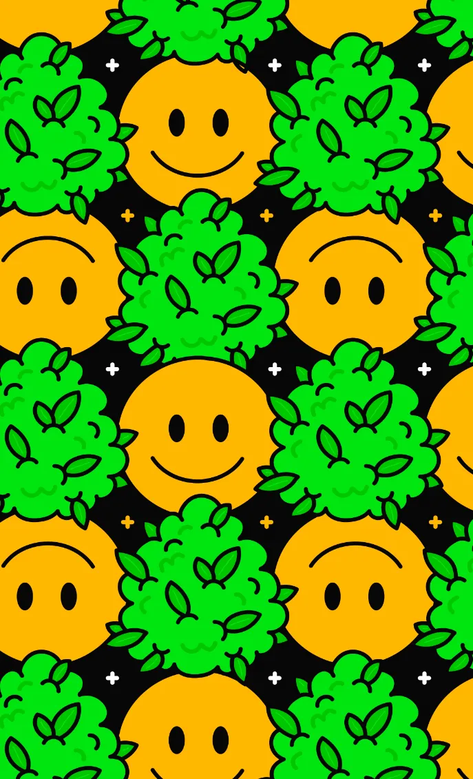 Happy Little Trees WEED SOCKS