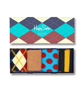 Happy Socks 'Classic' Crew Sock Gift Set (4-Pairs)